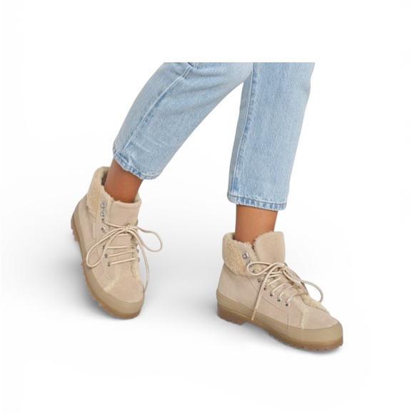 Superga Shoes - Superga Alpine Women's suede Shearling Ankle Boots